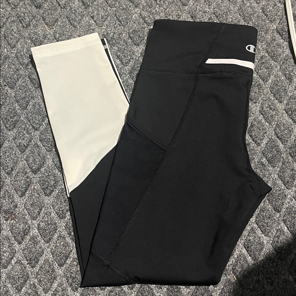 Champion Women’s Black and White Leggings